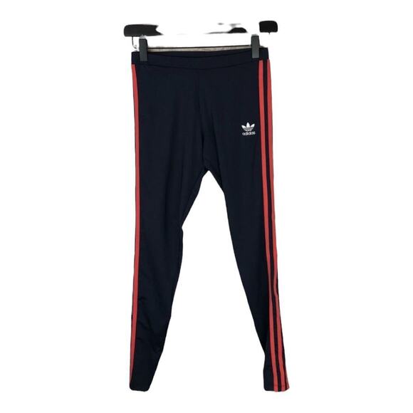 Adidas Originals Women’s Navy Blue 3 Stripe Signature Active Icons Leggings XS - Picture 3 of 4